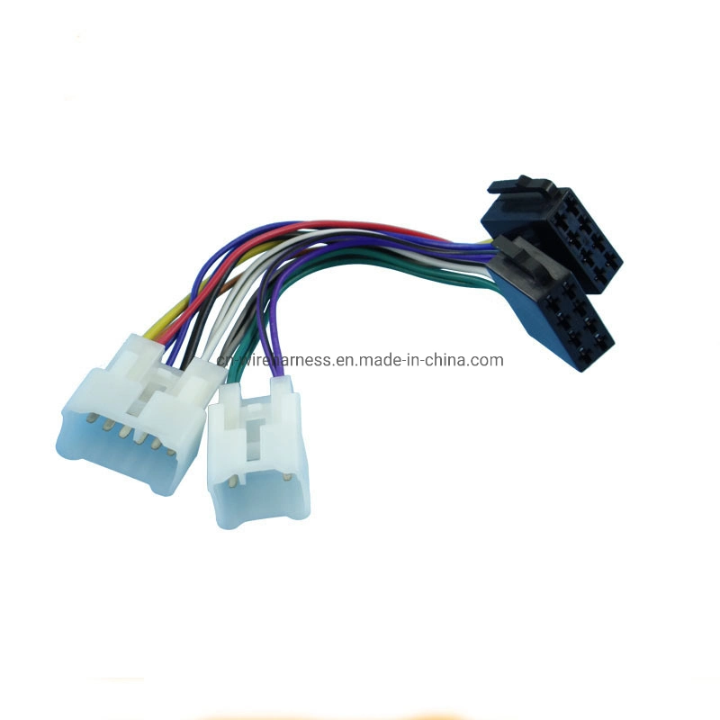 ISO Arnés de cableado Conector de cable de plomo de enchufe de radio estéreo Adaptador ISO Toyota