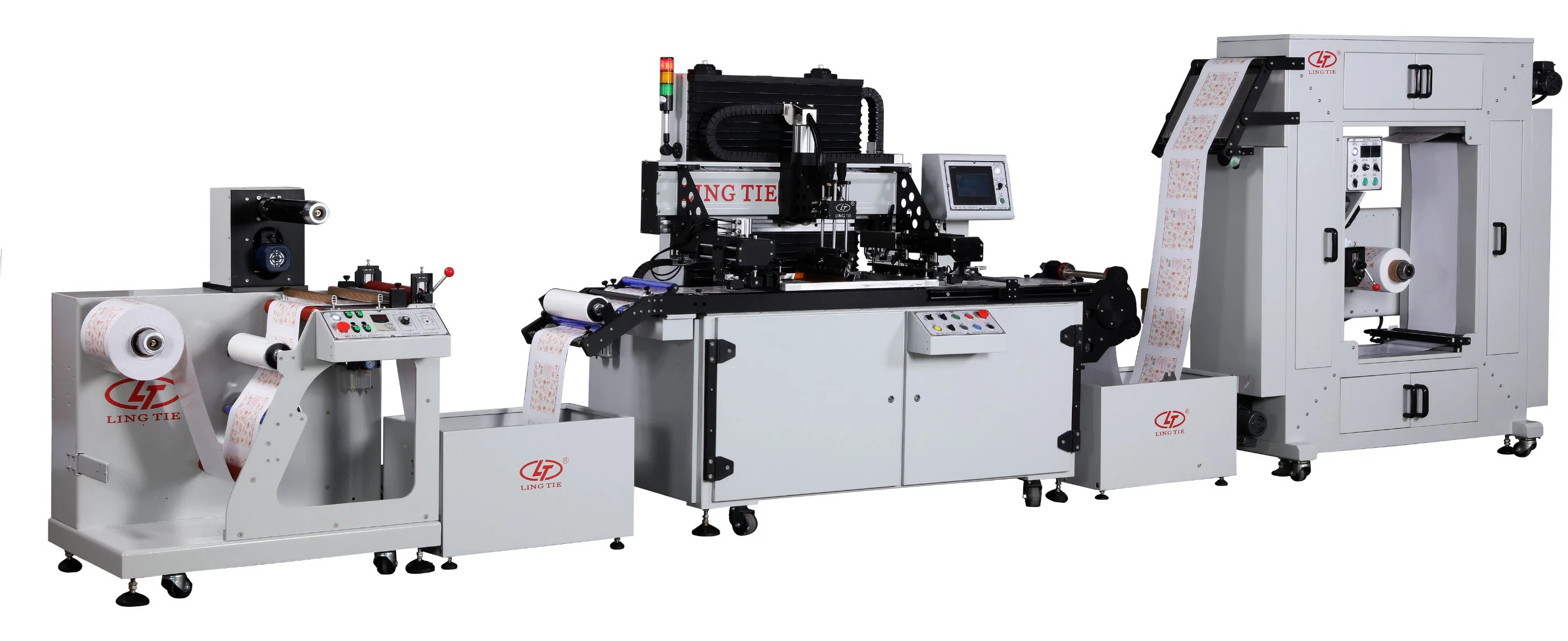 Fully Automatic Single Color Silk Screen Trademark Printer