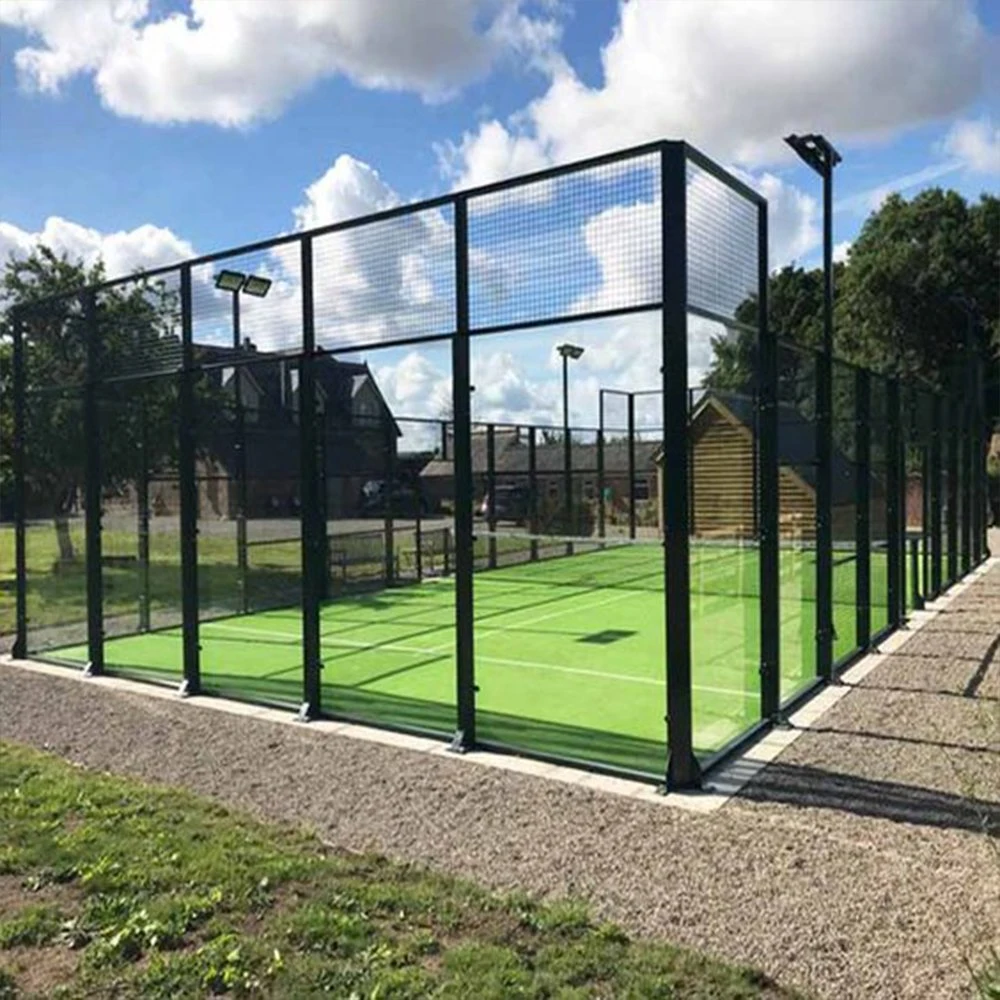 Tennis Court Net Professional Manufacturers Small Sided Soccer Fence Field China 12mm Thickness Tempered Glass Rubber Tennis Court