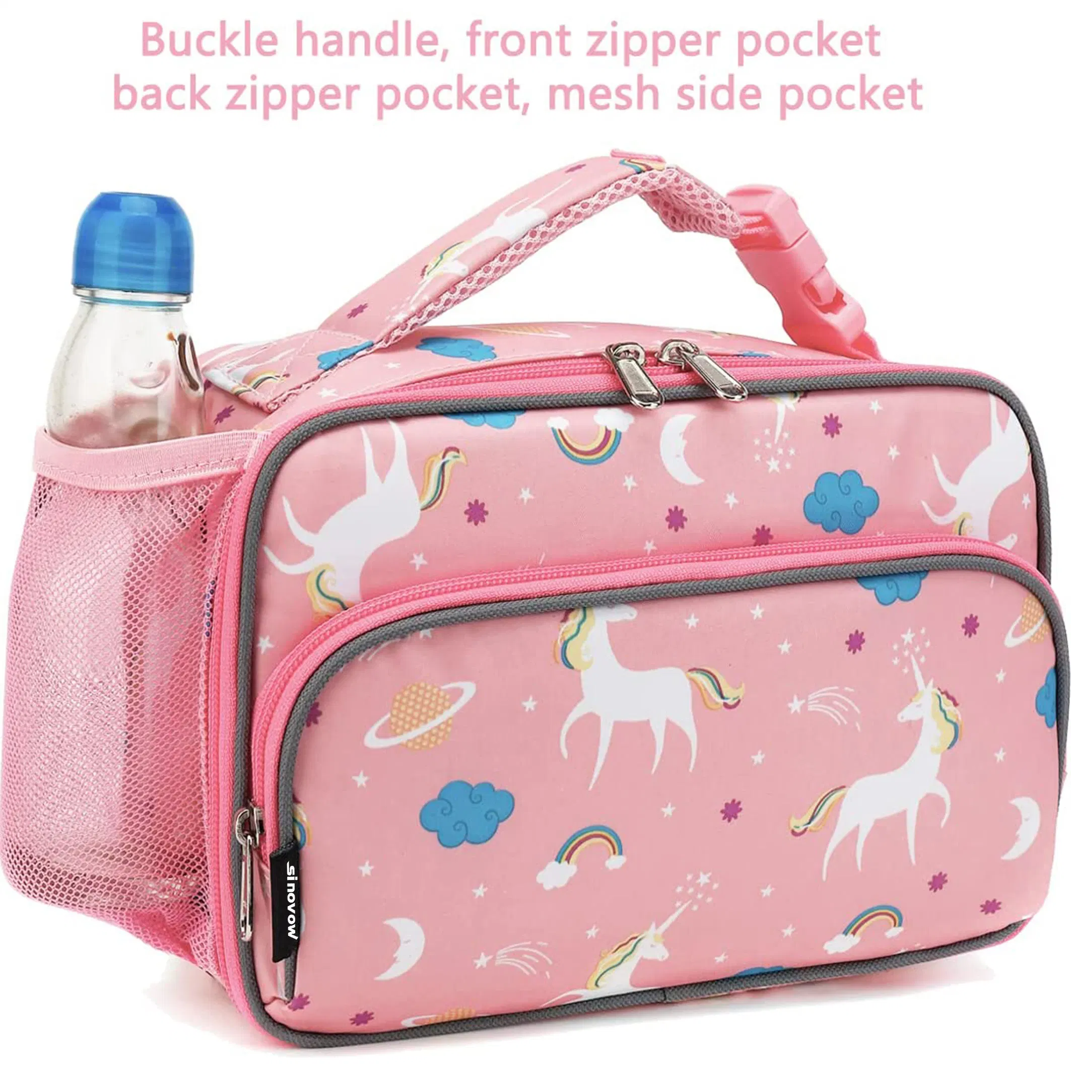 Kids Lunch Box Insulated Soft Mini Cooler Bag Back to School Thermal Meal Tote