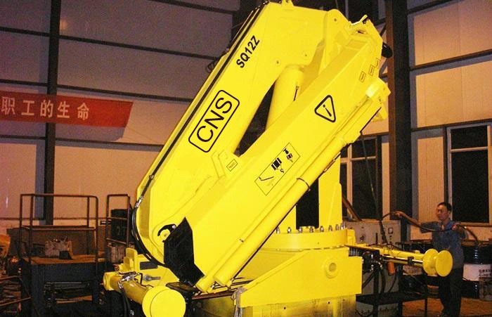 Cns 12 Ton Customized Hydraulic Knuckle Boom Crane Folding Arm Crane Lorry Truck Mounted Crane