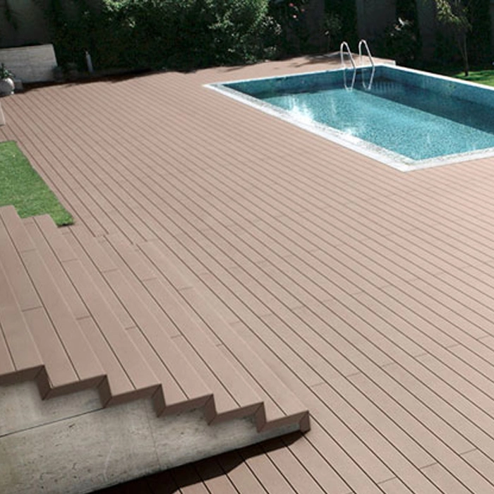 3D Le WPC gaufré Plank recycler l'extérieur Jardin WPC Flooring utilisé le bois Composite Decking-de-chaussée de plein air en plastique