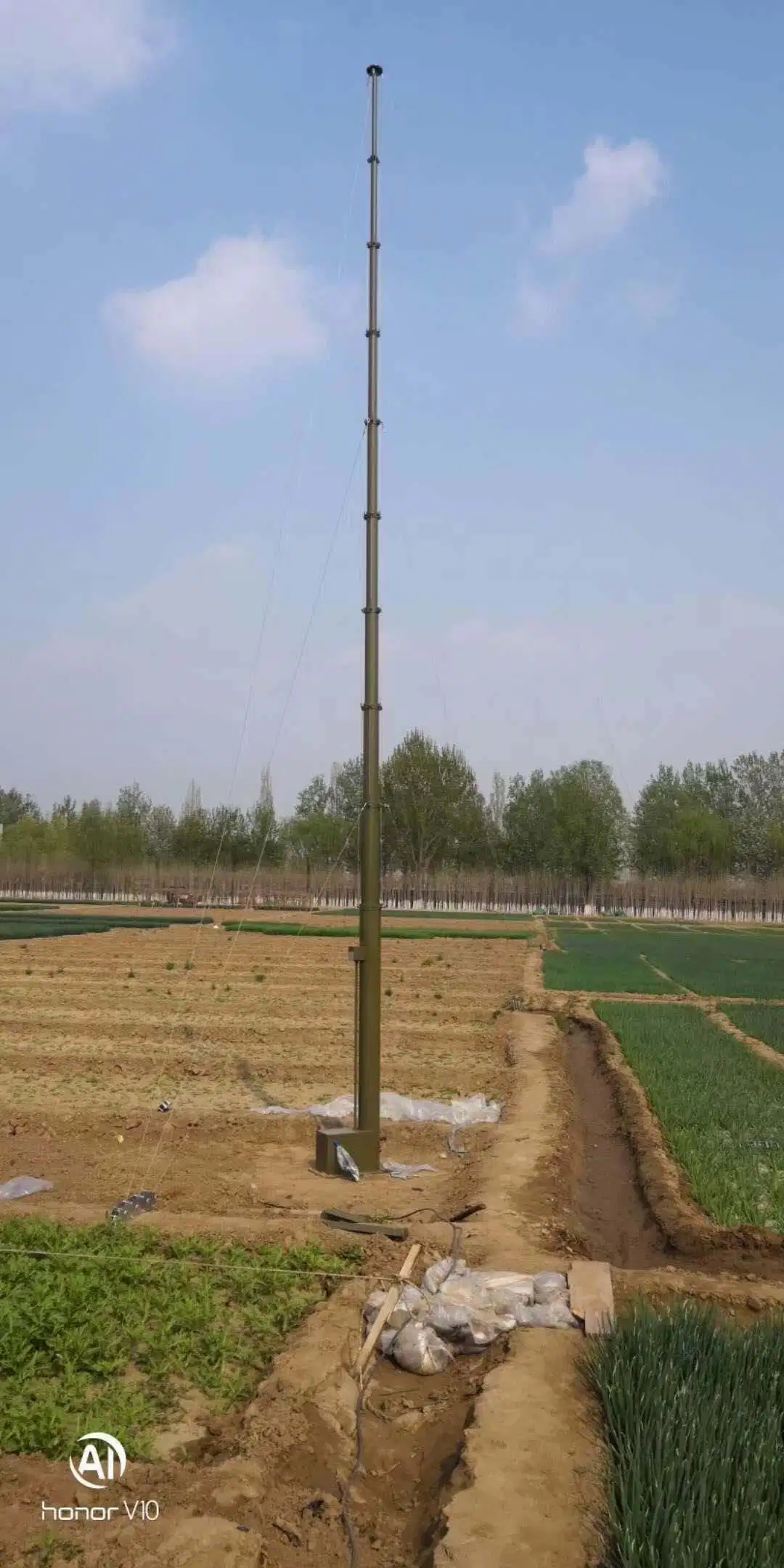 Electric Aluminum Alloy Telescopic Mast for Lightning Equipments-8m