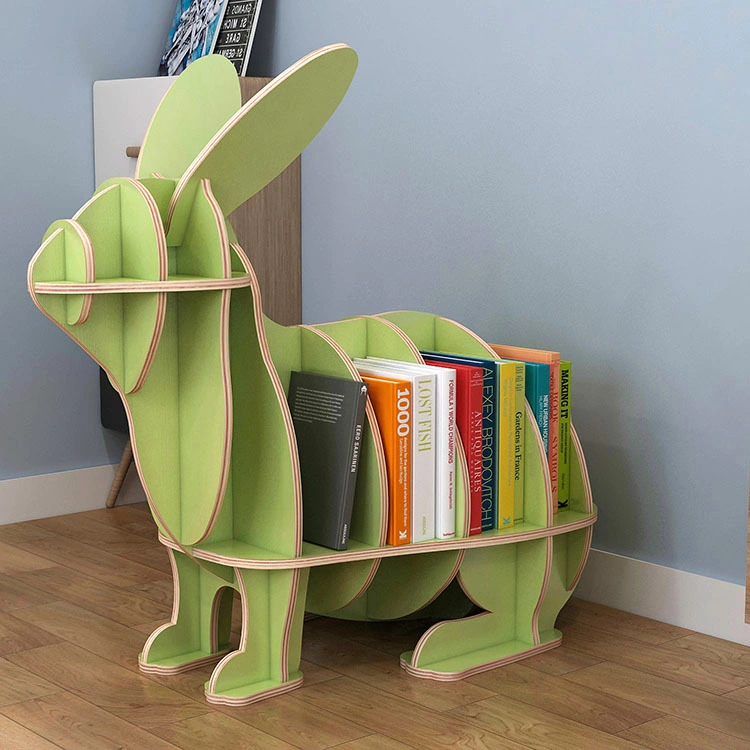 Wooden Animal Style Free Standing Display Rack Home Office Kids Bedroom Furniture Sets