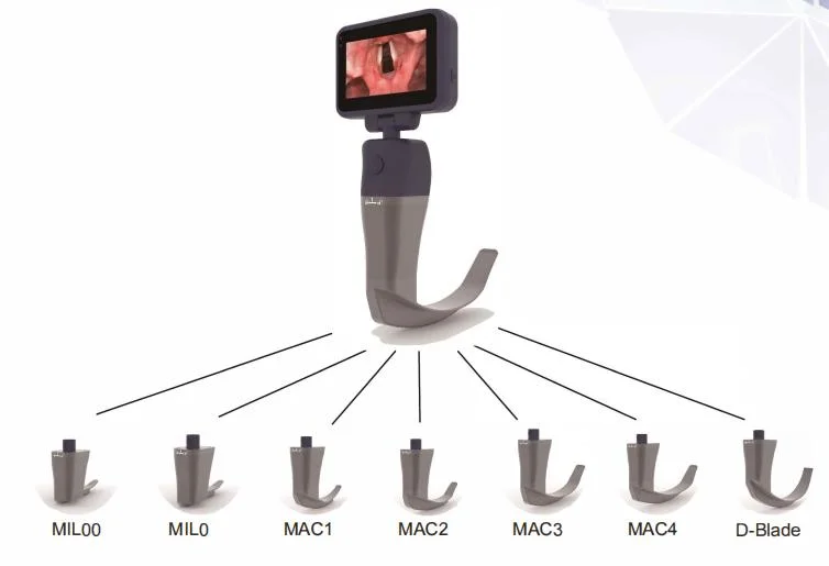 Smart Digital Portable Video Laryngoscope Airway Intubation Video