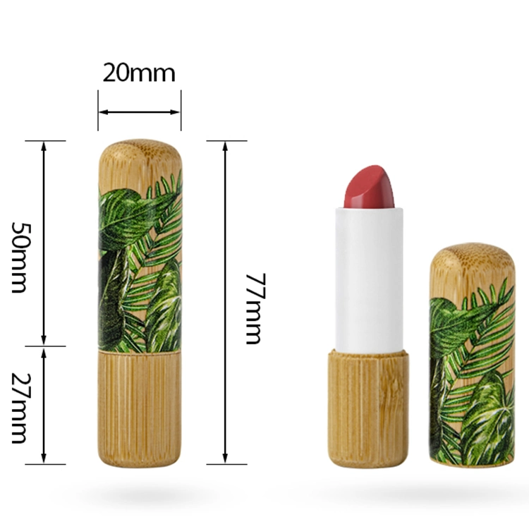 Custom OEM Unique Vintage Eco Friendly Lipstick Pack Bamboo Cosmetic Packaging