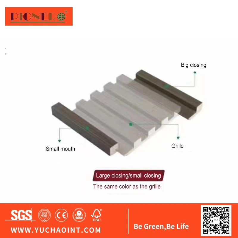 Co-extrusión sólida Madera plástico Revestimiento de pared compuesto Segunda generación WPC Panel de pared