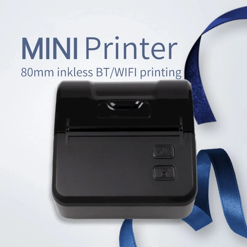 Fabrik direkt Mini 80mm Smartphone Wireless Tragbare Blue-Tooth Thermal Receipt Drucker