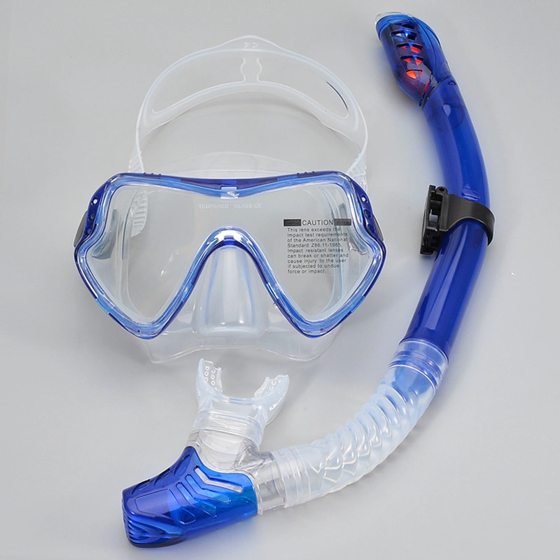 Customized Snorkeling Two-Piece Mask Set for Adult Diving Tube Anti-Fog Goggles