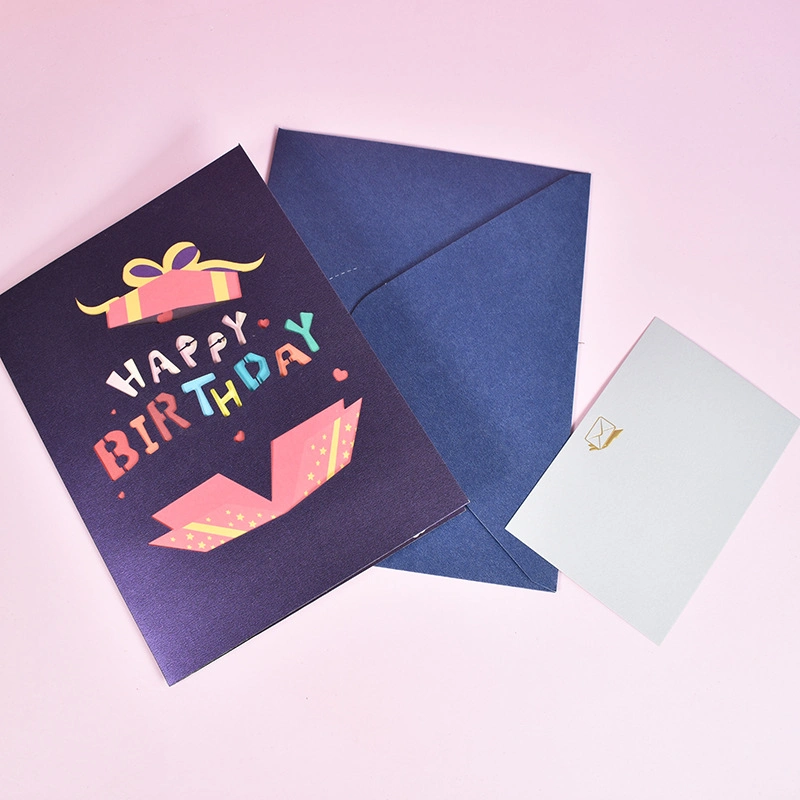 China Wholesale/Supplier Fashion Happy Birthday 3D Printing Thank You Greeting Cards