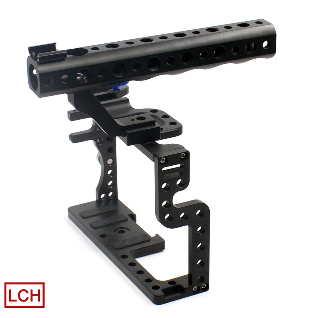 OEM Custom CNC Machine Aluminum Director Video Camera Monitor Cage with Adjustable Mounting Plate