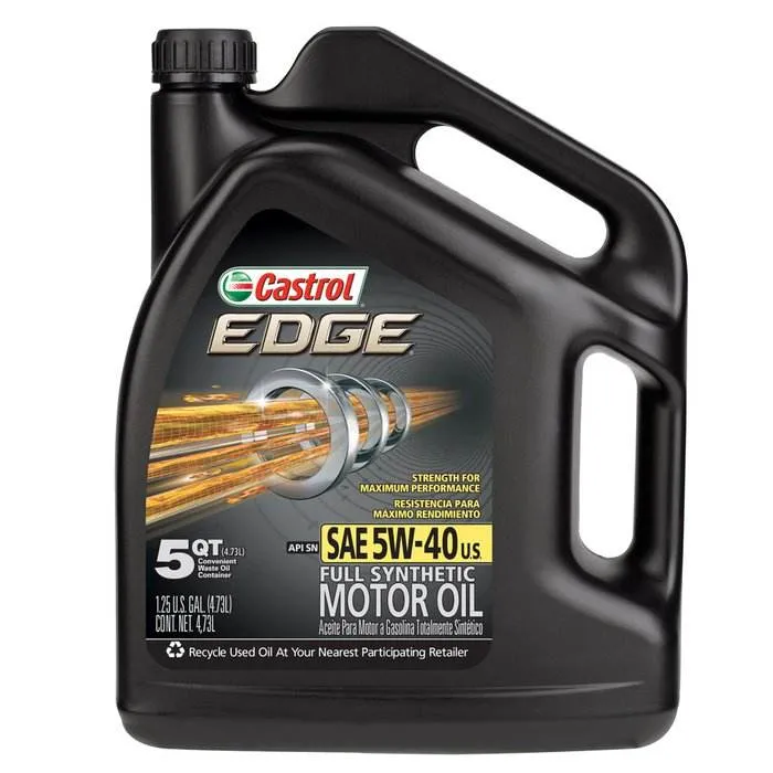 Carro a gasolina automóvel Castrol Edge M3 10W-40 SN 4L Óleo do motor semissintético