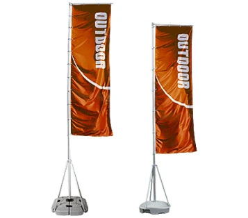 5m Telescopic Windproof Flag with Waterbase