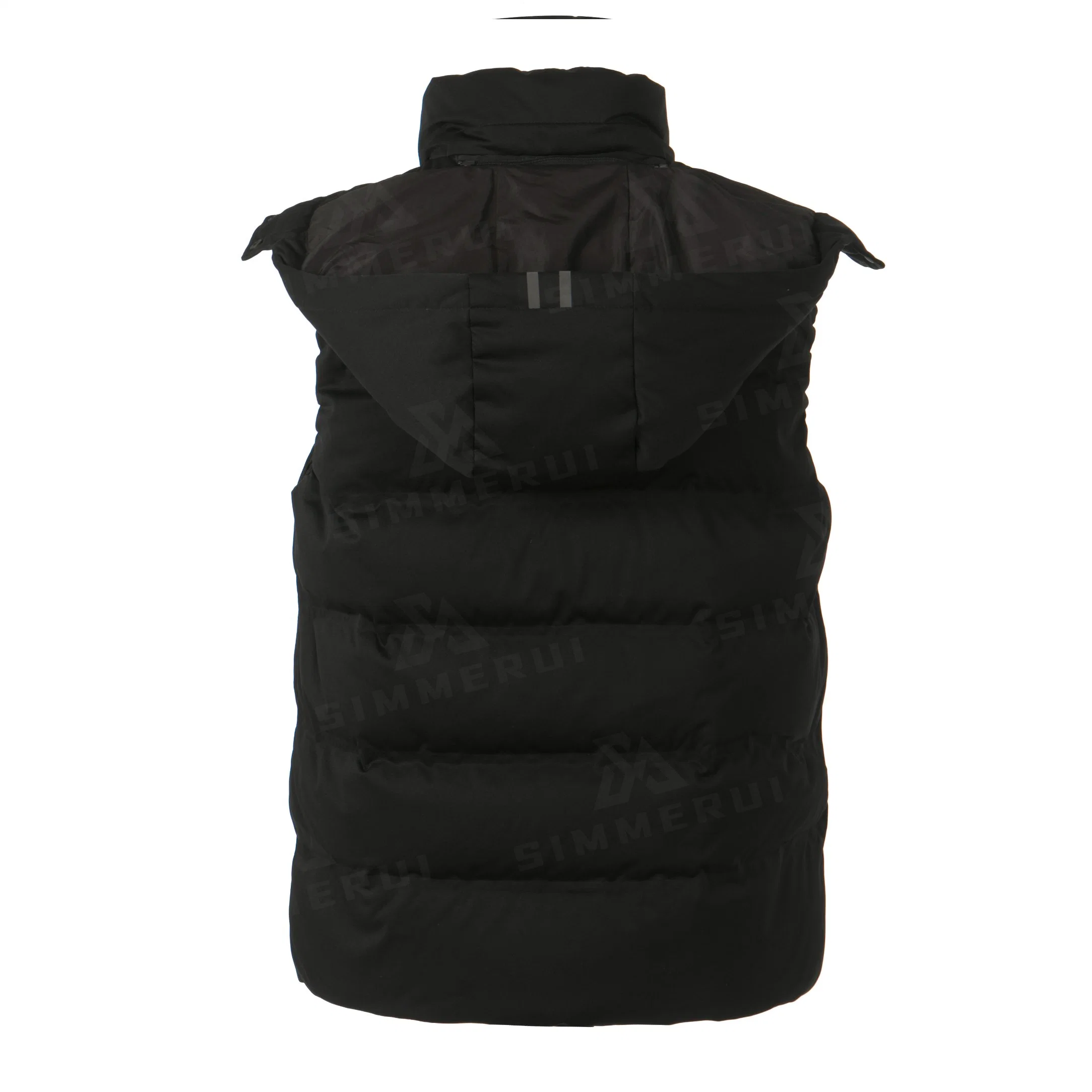 Custom Logo Men's Outdoor Cropped Padded Zipper Vest Winter Jacket Puffer Waistcoat