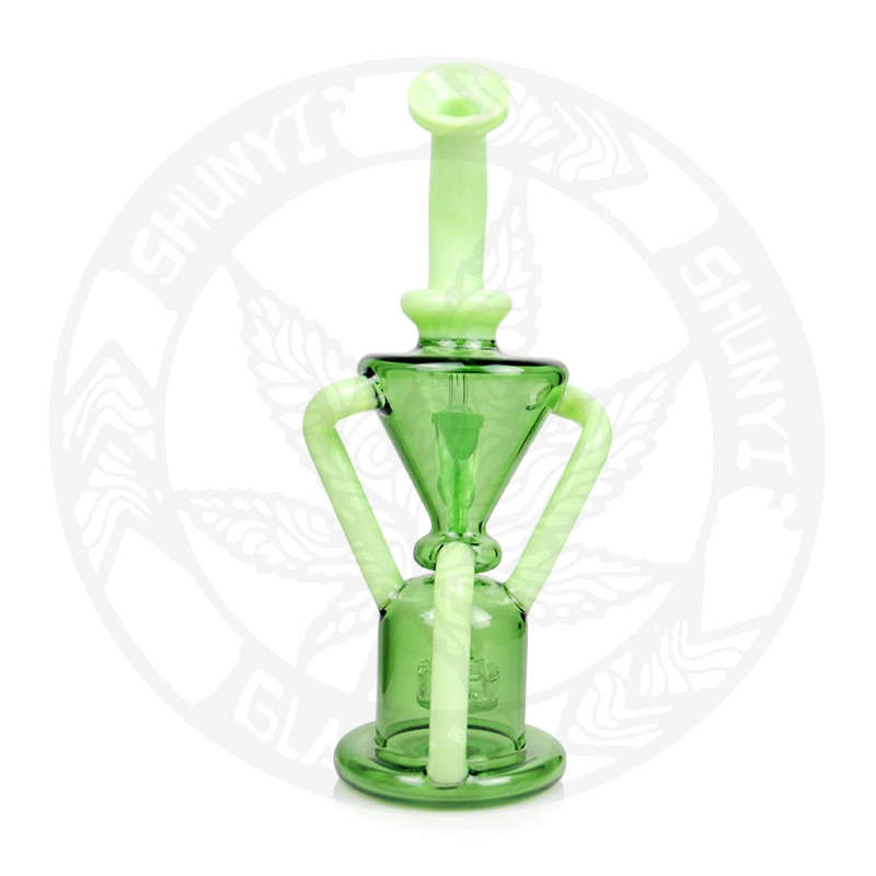 10&prime; &prime; DAB Rig Recycler Glass Water Pipe Smoke Pipes Tobacco Hookah Shisha with 14.4 mm Joint Size Factory Wholesale/Supplier