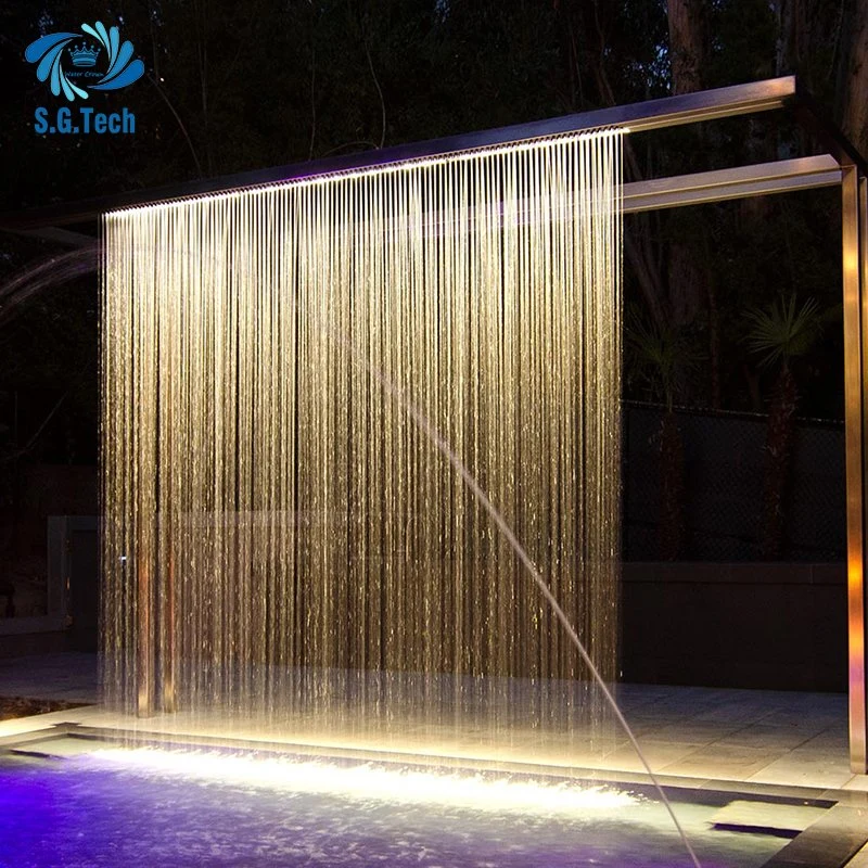 Made in China Stainless Steel Custom Indoor Outdoor Water Feature Wholesale Water Curtain