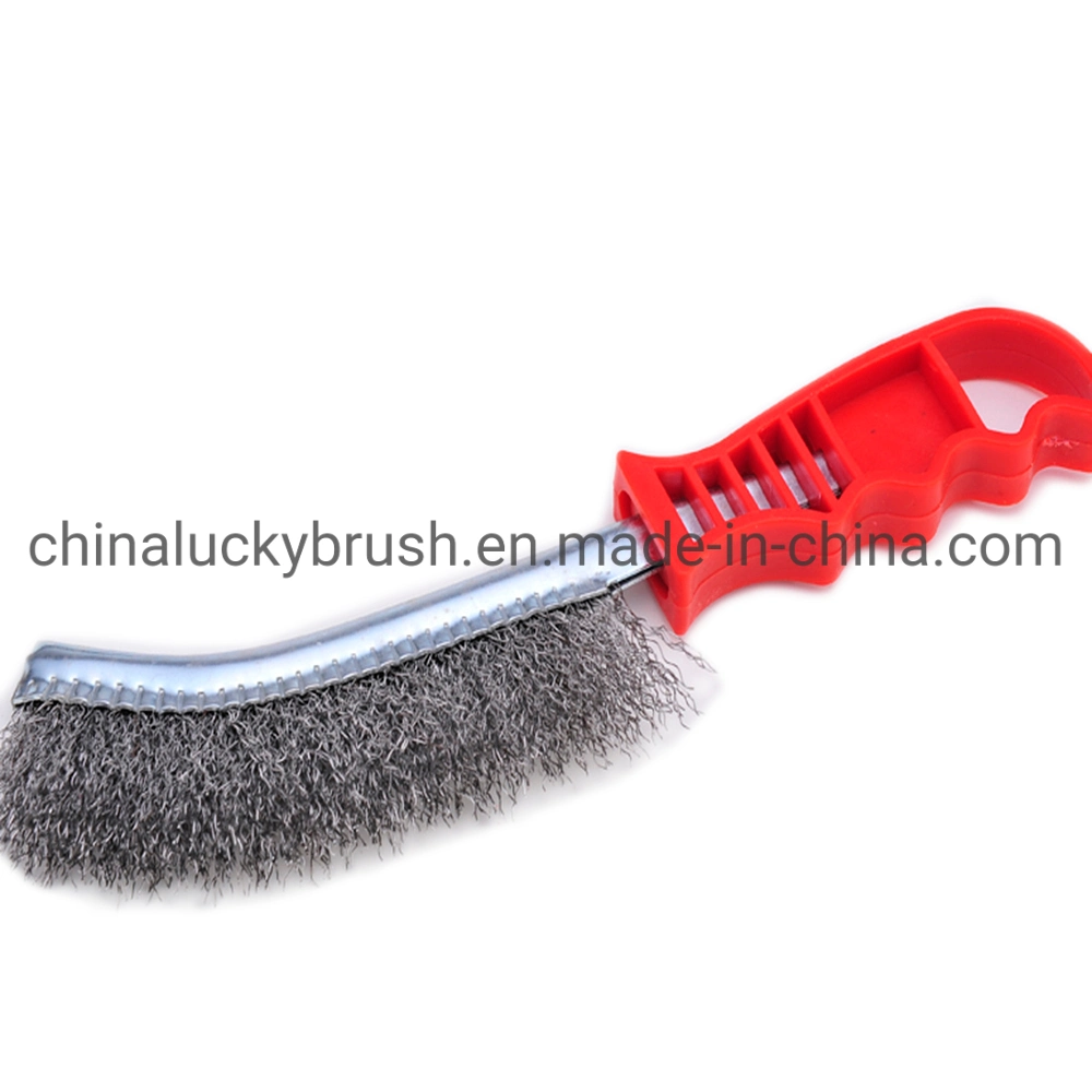 Brass Wire Plastic Handle Polishing Brush (YY-352)