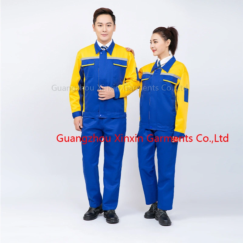 Wholesale/Supplier Industrial Long Sleeve Overall Workshop 4s Car Maintenance Service Worker Work Wear Uniform W2209-2