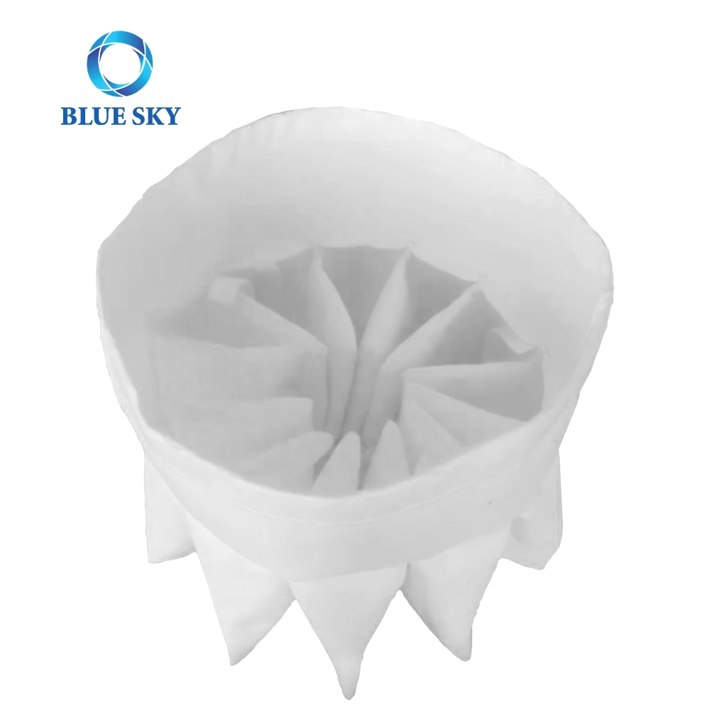 Factory Supply 12 Fold 0.5 Micron Multi-Fold Large Industrial Vacuum Cleaner Dust Star Filter Bag Dust Separation Accessories