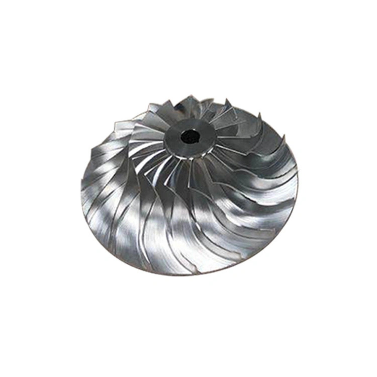 Customized Precision 5-Axis Turning Aluminum CNC Machining Parts Turbo Compressor Aluminum Impeller Parts