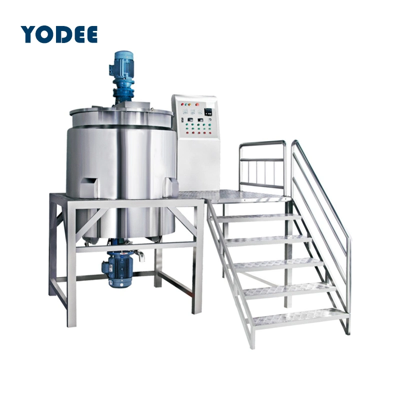 500L 1000L 2000L 3000L Stainless Steel Dairy Chemical Detergent Shampoo Hand Wash Liquid Soap Mixing Blending Mixer Tank with Homogenizer Heating