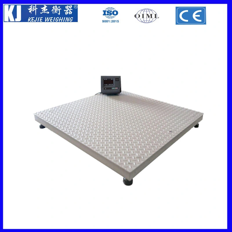 China Carbon Steel Floor Scale Stainless Steel Floor Scale Platform Scale 1.2X1.2m 1.5X1.5m with Sqb Load Cell