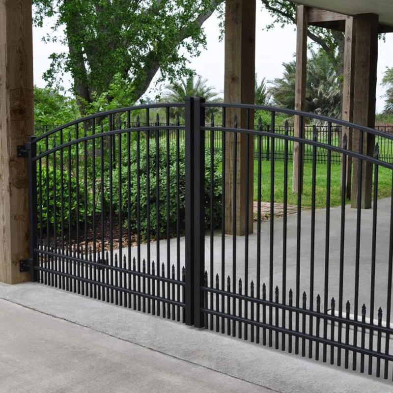 Swing Door Double Gate Driveway Gate Wrought Iron Gates Aluminum Gate