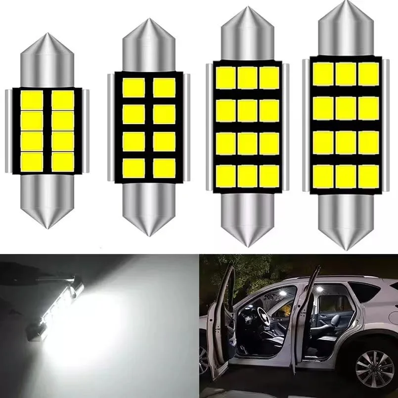 Auto Lighting System White 31mm 36mm 4041 12SMD Canbus Interior Car LED Festoon Lighting Dome Light Lamp Bulb