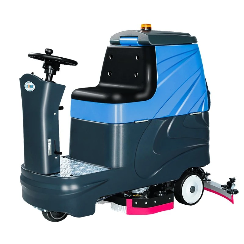 Kr-Xj100SD Ride on Dual Disc Floor Cleaning Machine Battery Operated Floor Scrubber for Property Management