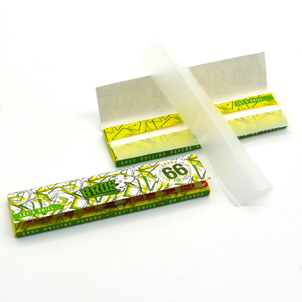 Factory Supply Custom Tobacco Weed Herb 11/4 King Size Rolling Paper W/Filter Tip