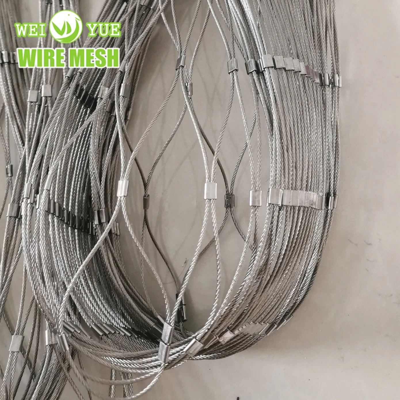 2.0mm Stainless Steel Wire Rope Drop Preventing Net for Floodlight