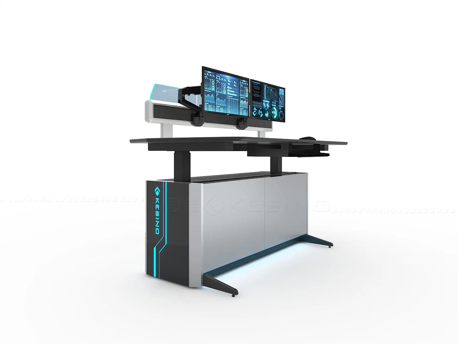 Kesino KCB-22-H-S OEM/ODM Height Adustable Lifting Control Rooms Command Centers Control Room Console Chinese Supplier