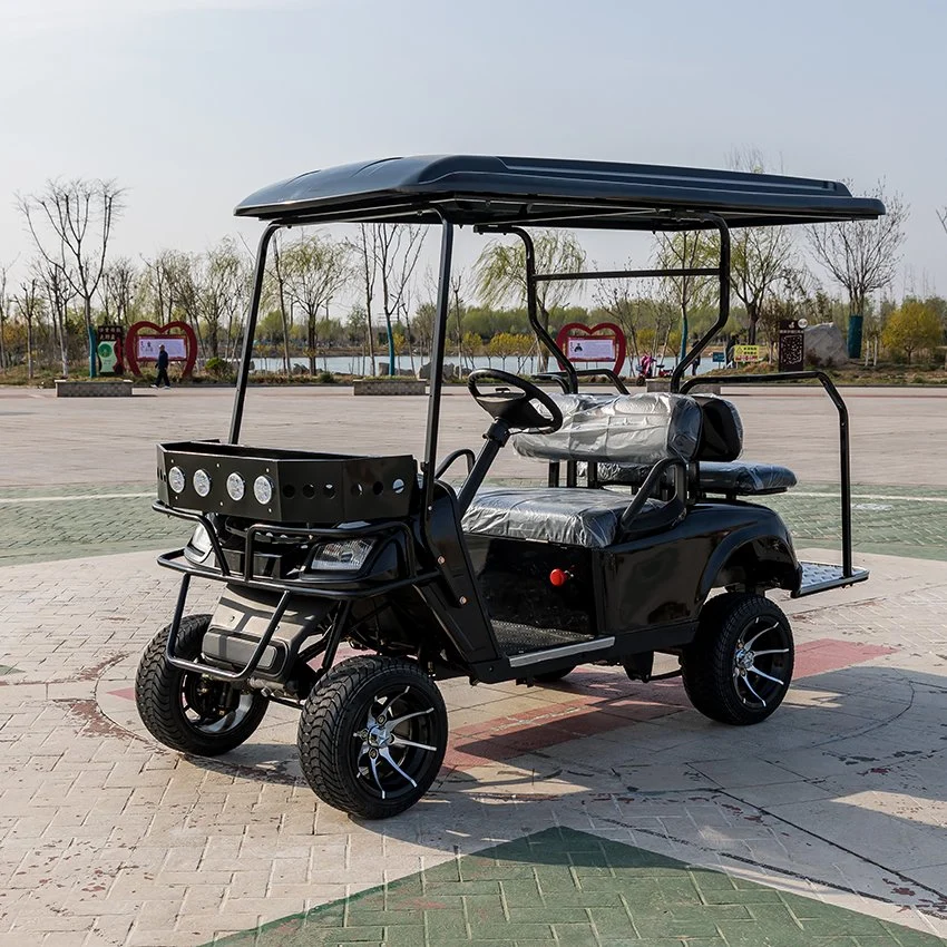 Китай дешево 4-местный гольф Карты AC асинхронный двигатель литий Аккумуляторные батареи Golf Cart Street Legal Golf Cart Buggy Hunting Cart Электрический скутер электромобиль
