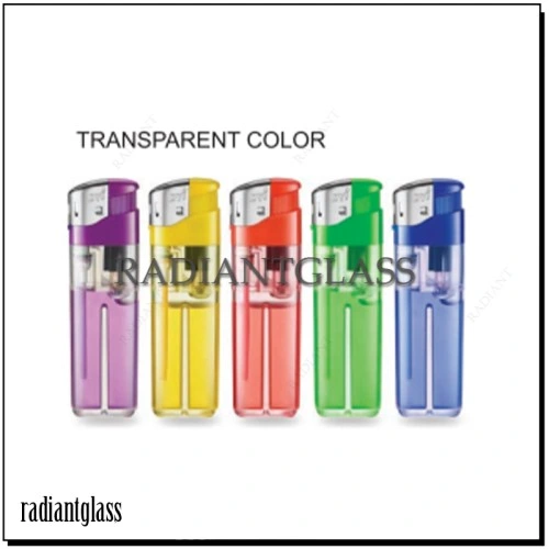 Color Transparent Simple Design Custom Electric Lighter Disposable Cheap Cigarette Gas Lighter