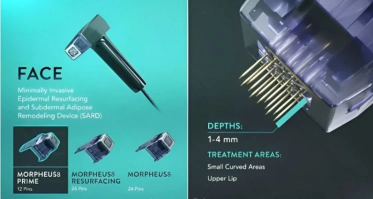 Améliorer sang rouge corps visage levage front peau analyse du rwinkle Microreedling RF