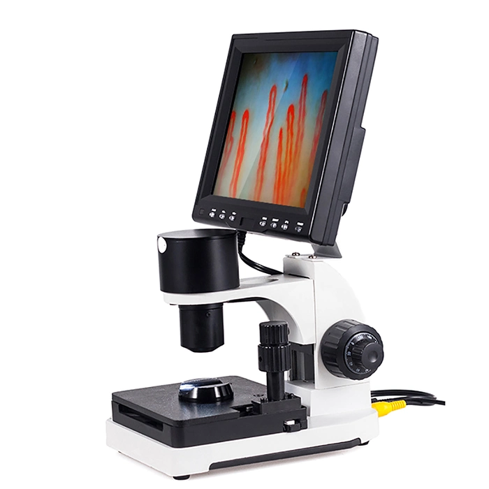 التشخيص الطبي المعدات كابلياروسكوب فحص الدم شاشة LCD MicroScope