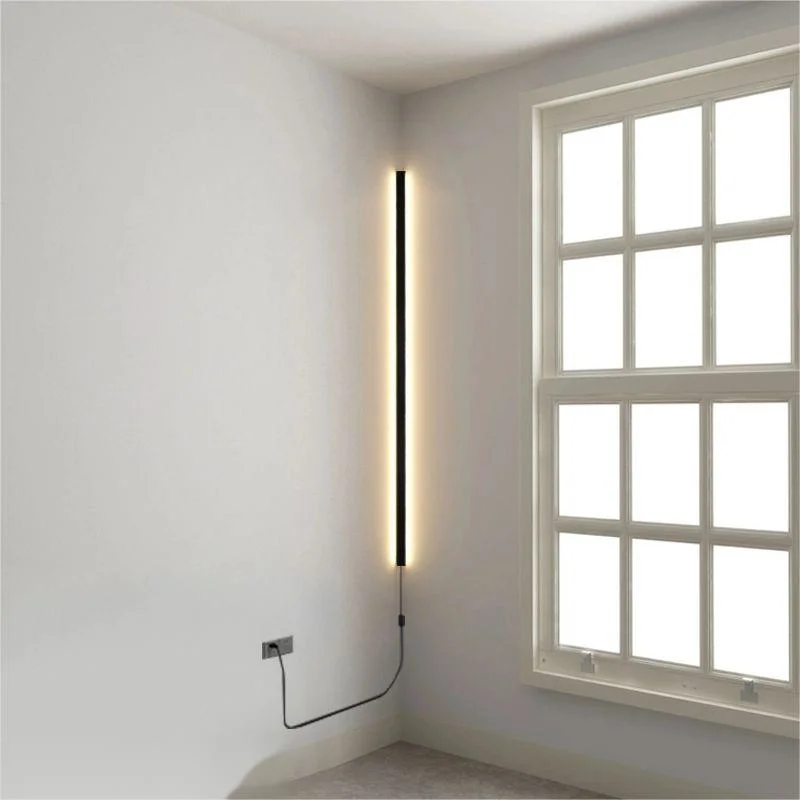 Hot Selling Modern Indoor Minimalist Line Light Corner LED Wall Light