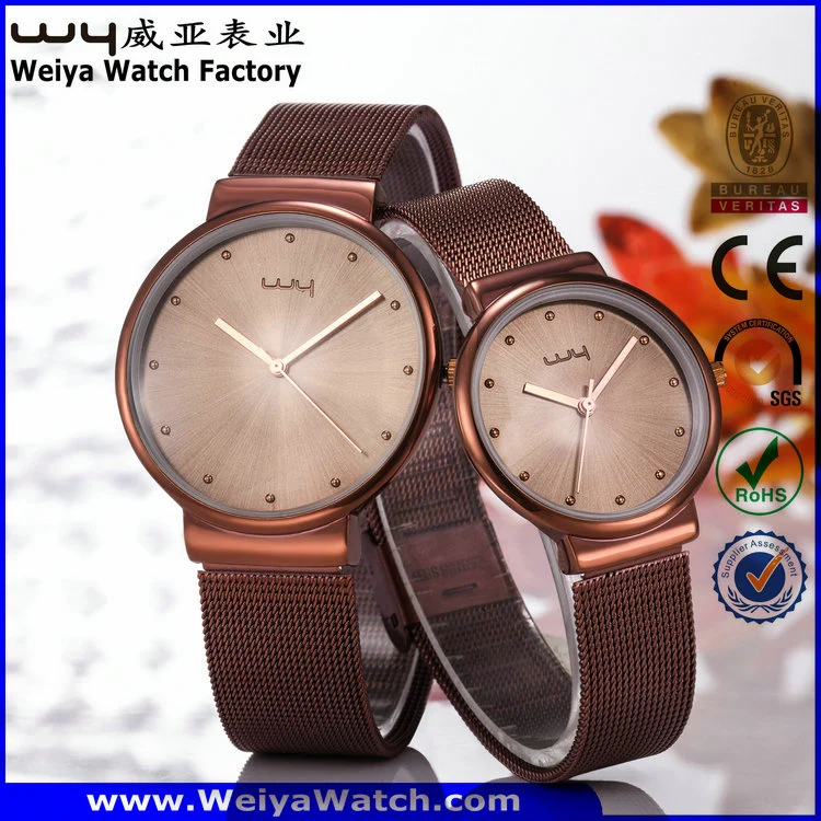 Casais de moda de quartzo clássico de fábrica Relógios de pulso (Wy-057GB)