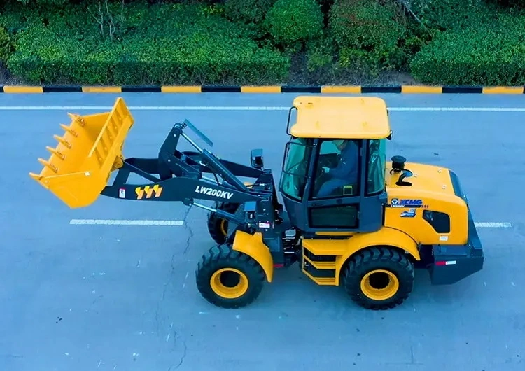 Comienzo a estrenar 2 Ton pequeña Payloader cargadora de ruedas LW200kv de front-end de ruedas Mini Loaderwith CE la EPA para la venta