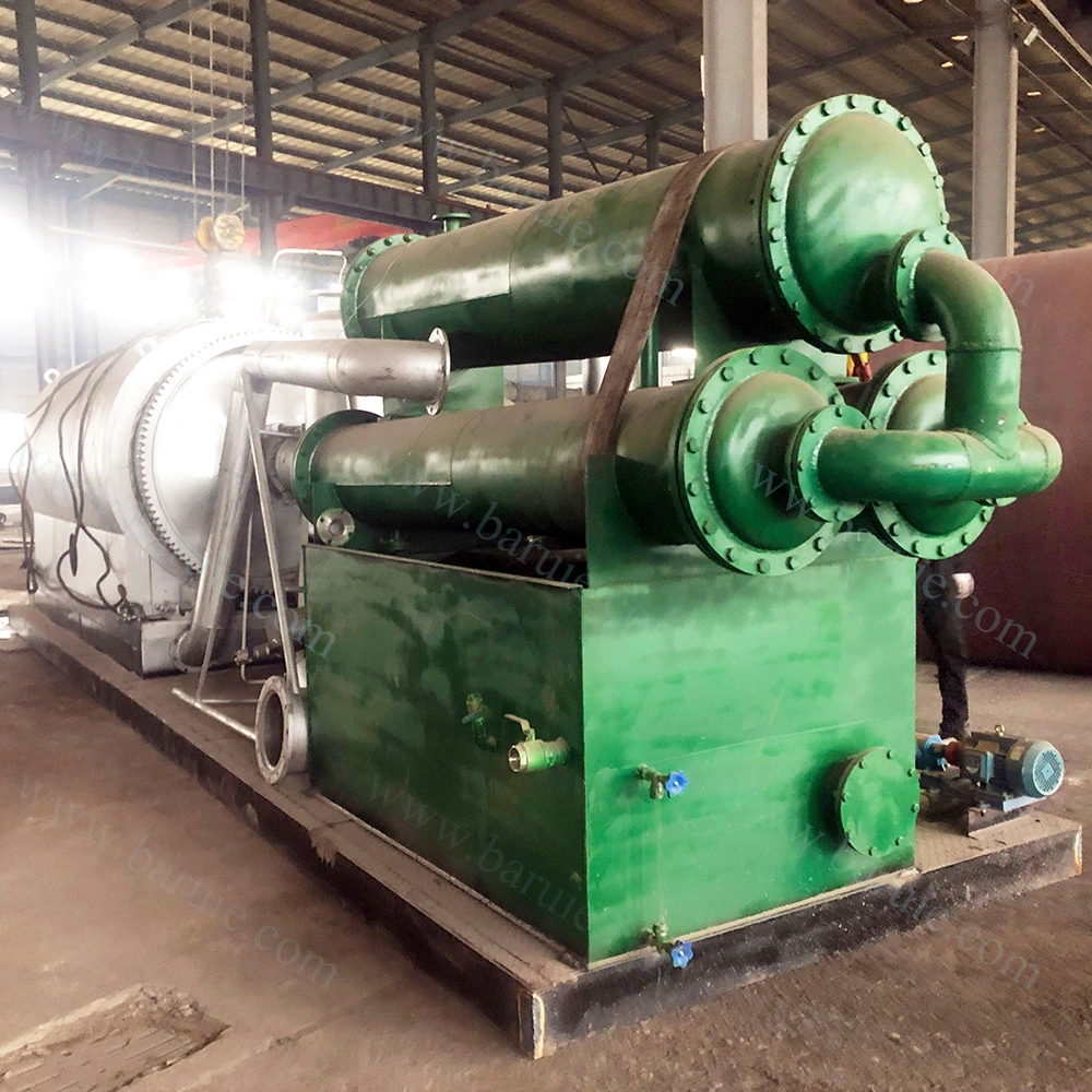 Waste Tyre Pyrolysis Machine Skid-Mounted Recycling Equipment with Emission Monitor