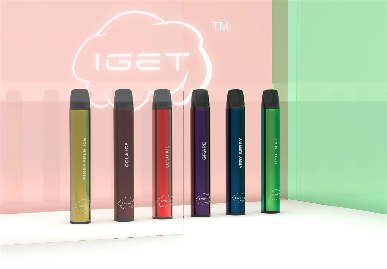 2.4ml 600+ Puffs Disposable E Cigarette Vape Shisha Iget Shion Electronic Cigarette