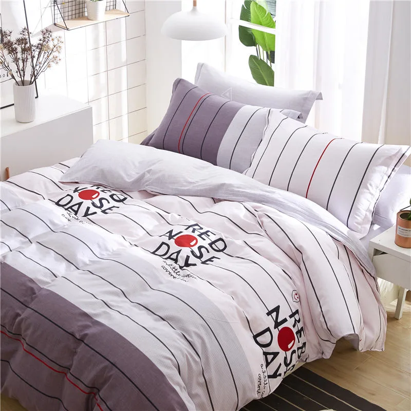 Korean Style 8PCS Home Sense Queen Size Flower Design Polyester Set Bedding