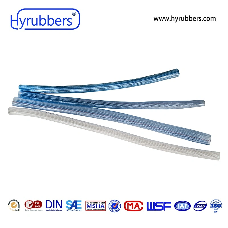 Transparent Soft Flexible PVC Fiber Reinforced Hose Braided PVC Hose