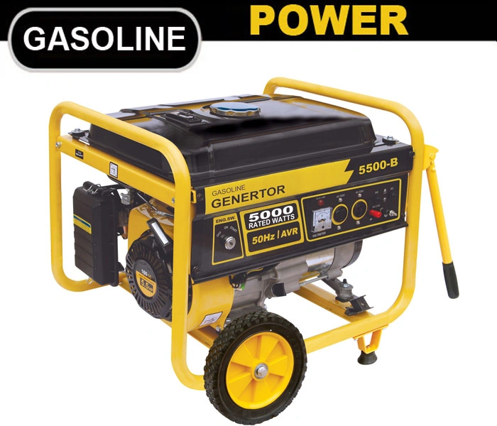 Electric Start (5kw 6kw 7kw 5kVA 6kVA 7kVA) Portable Gasoline/Petrol Engine Power Electric Generator