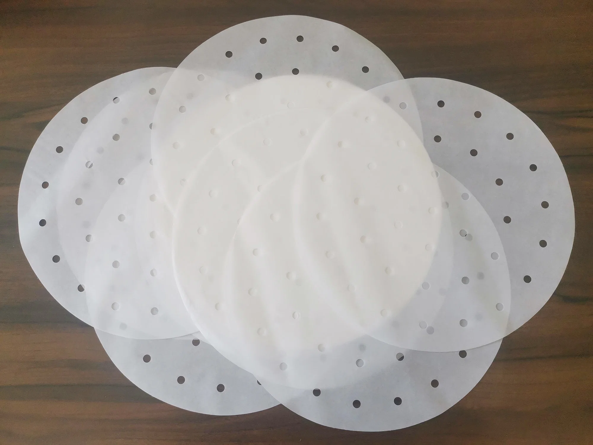 Professional Supply White Steamer Paper with Silicone Coating for Air Fryer