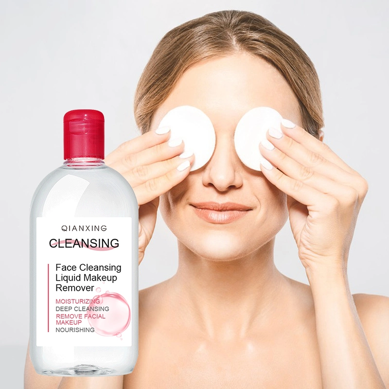 Limpieza de la piel sensible a la cara suave confortable hidratante profundo de agua de removedor de maquillaje
