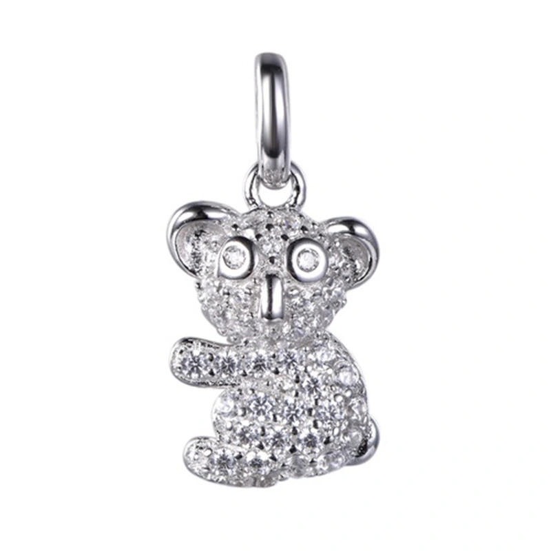 Koala Lucky 925 Sterling Silver Earring Set de joyas colgante de animales