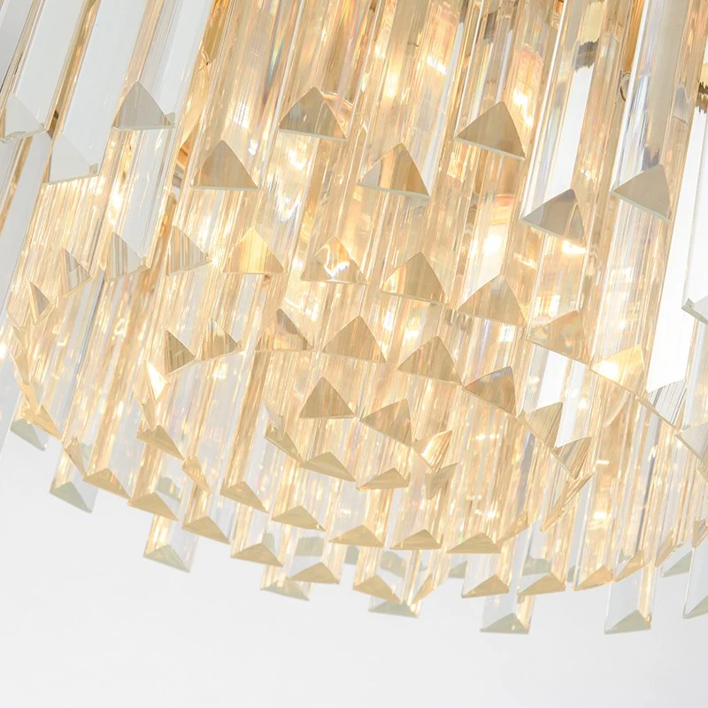 Candeeiro suspenso Crystal E14 moderno e elegante para decoração de iluminação