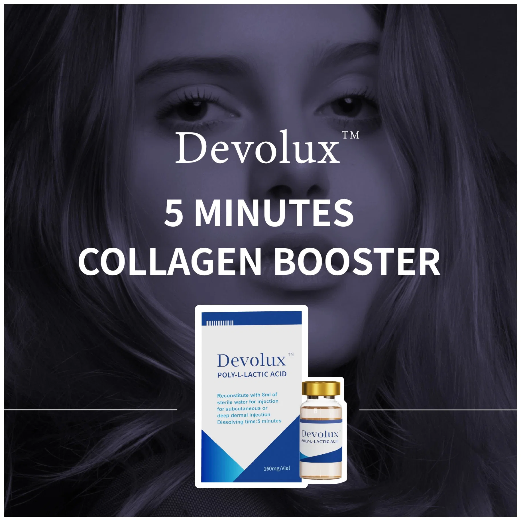 Devolux Reborn Plla Powder بولي حمض اللاكتيك Plla Powder لمدة الحقن