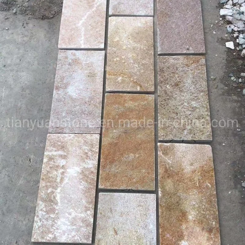 Natural Rusty/Multicolor Culture Stone Wall Cladding Slate Corner